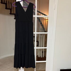 Boston Proper NEW w/out Tags Elegant Black Sleeveless Maxi Dress
